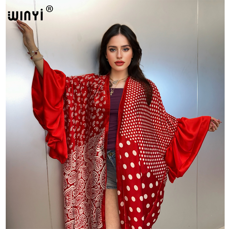 Kaftan Women Boho - Vestido de Verão WINYI, Kimono para