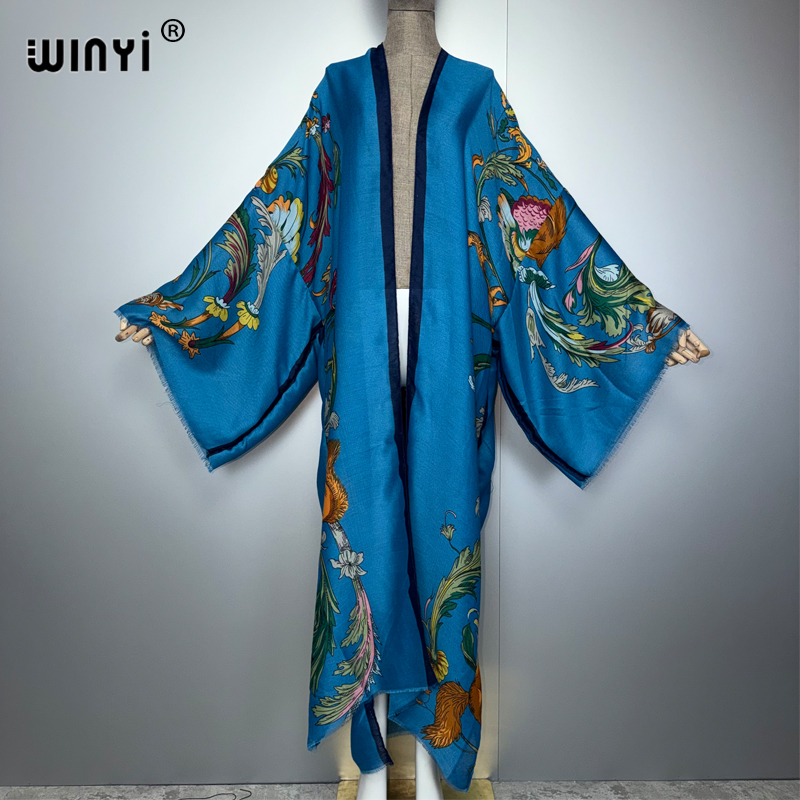 Kaftan Women Boho - WINYI África Vestido Maxi Kimono Boho,