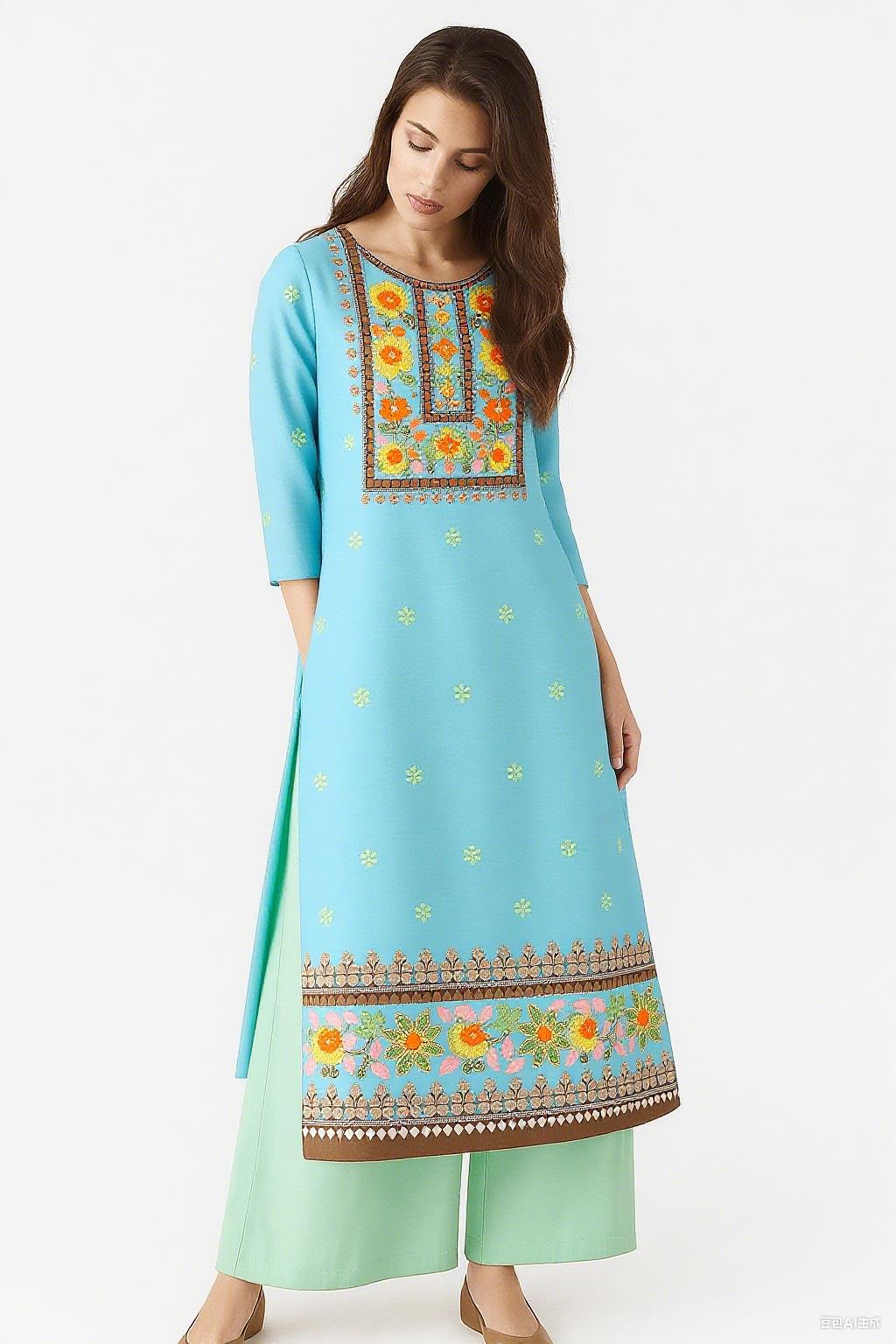 Ethnic Fashion Kurtis - Muçulmano kurt moda feminina étnica vestiti