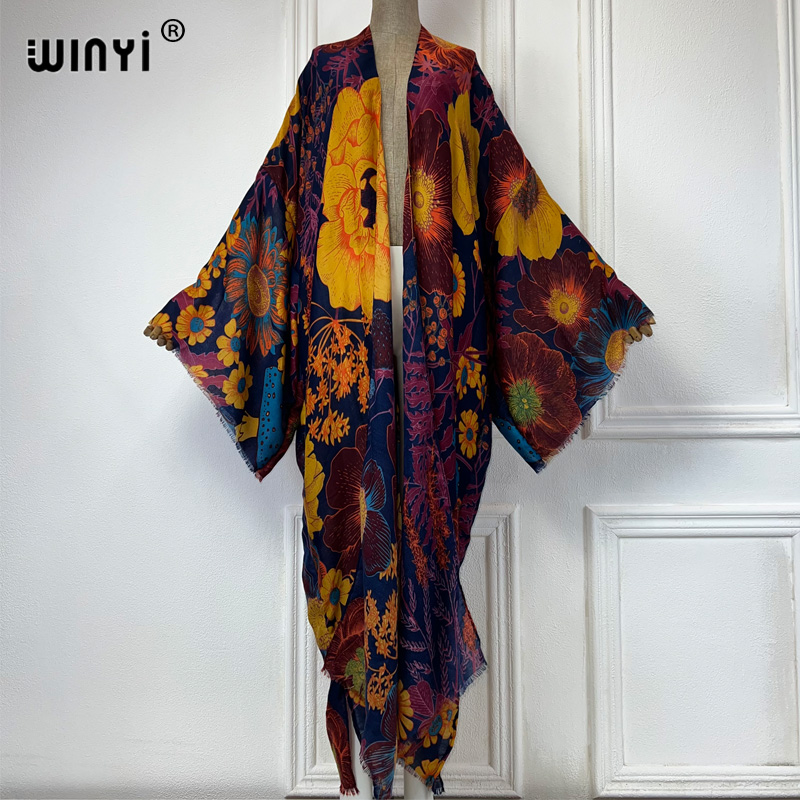 Kaftan Women Boho - WINYI África Moda Verão Kimono Maxi