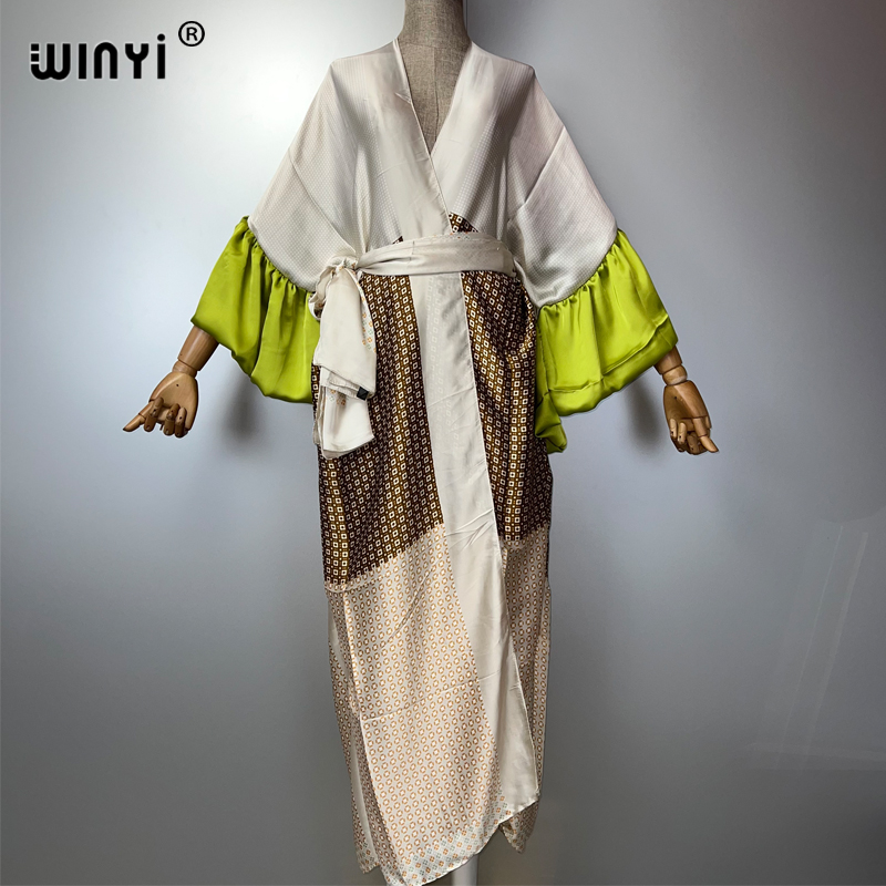 Kaftan Women Boho - WINYI Vestido de Festa Kimono de