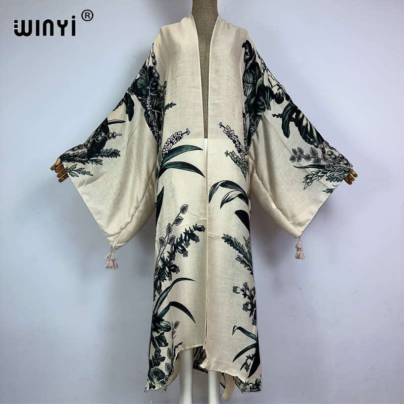 Kaftan Women Boho - WINYI Kimono África Estampa Boho Moda