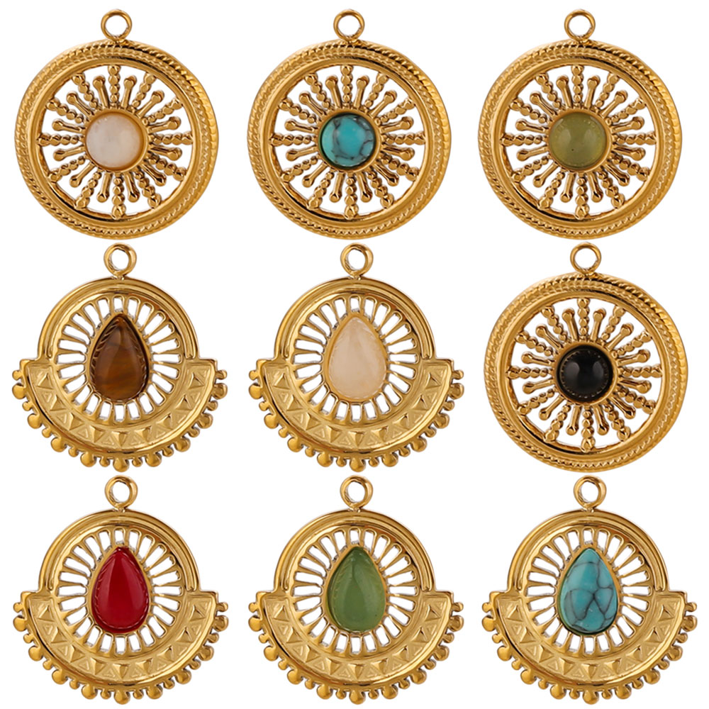 Ethnic Boho Fashion - 4 Peças de Pingentes Boho de