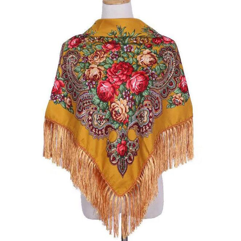 Retro impresso cachecol invern - Ethnic Boho Fashion avaliação e preço
