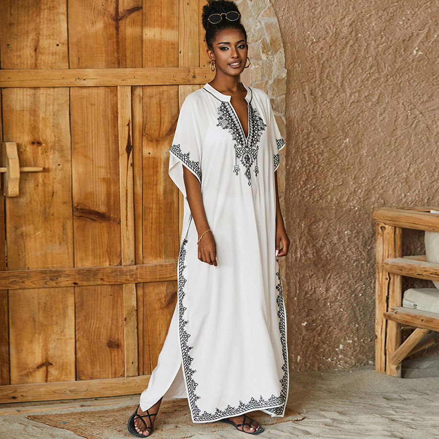 Vestidos de kaftan maiô para m - Kaftan Women Boho avaliação e preço