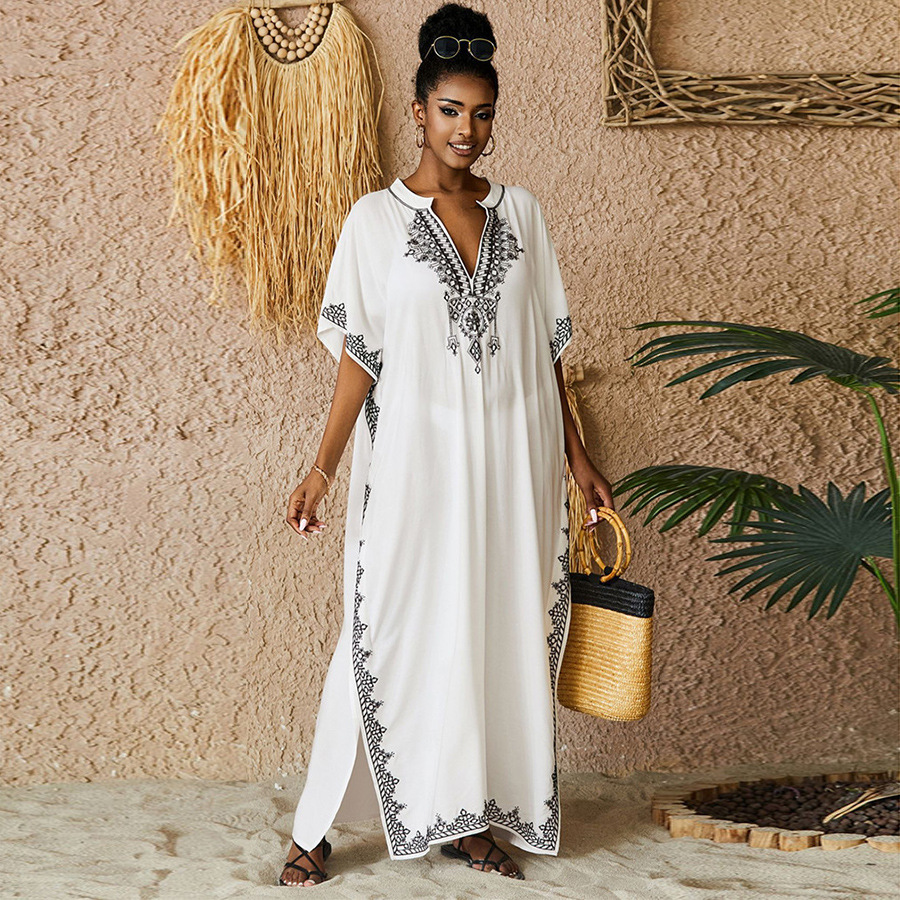 Vestidos de kaftan maiô para m - Kaftan Women Boho avaliação e preço