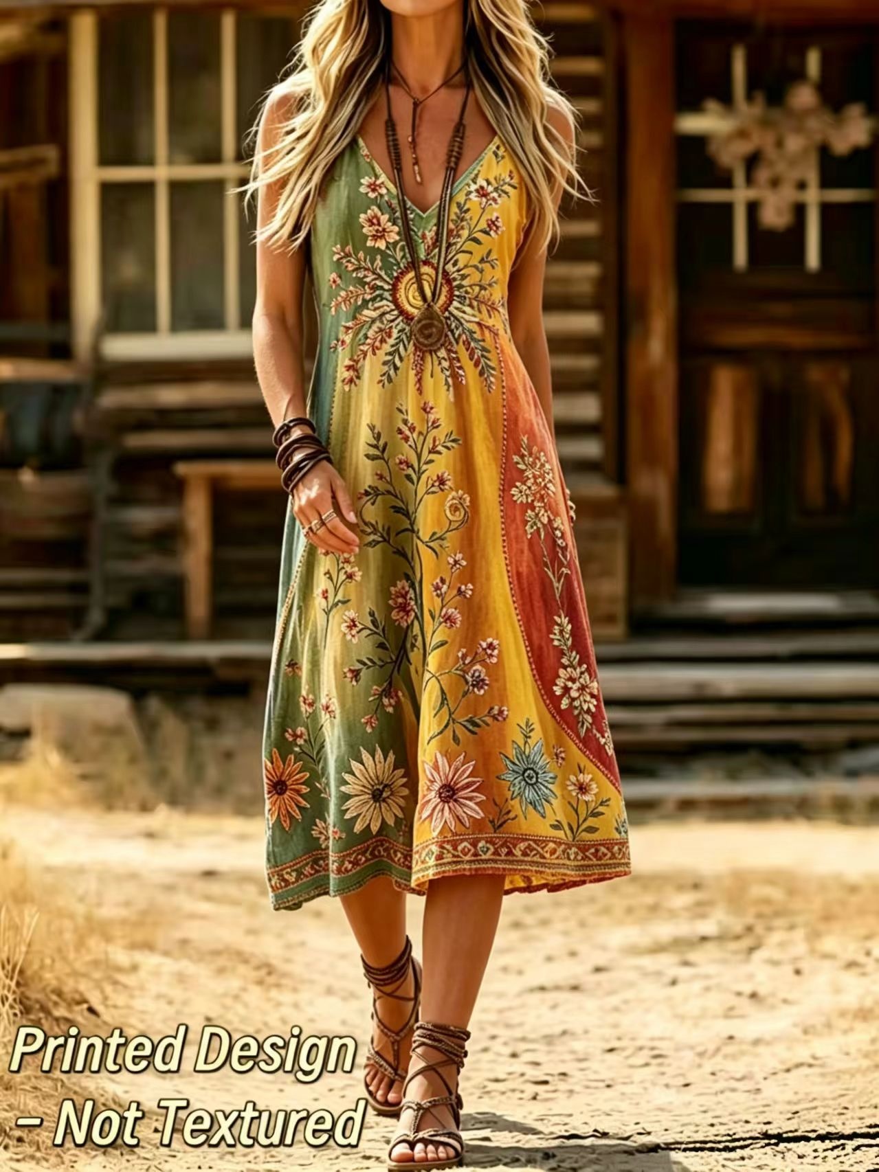 Vestido Feminino de Verão com  - Ethnic Boho Fashion avaliação e preço