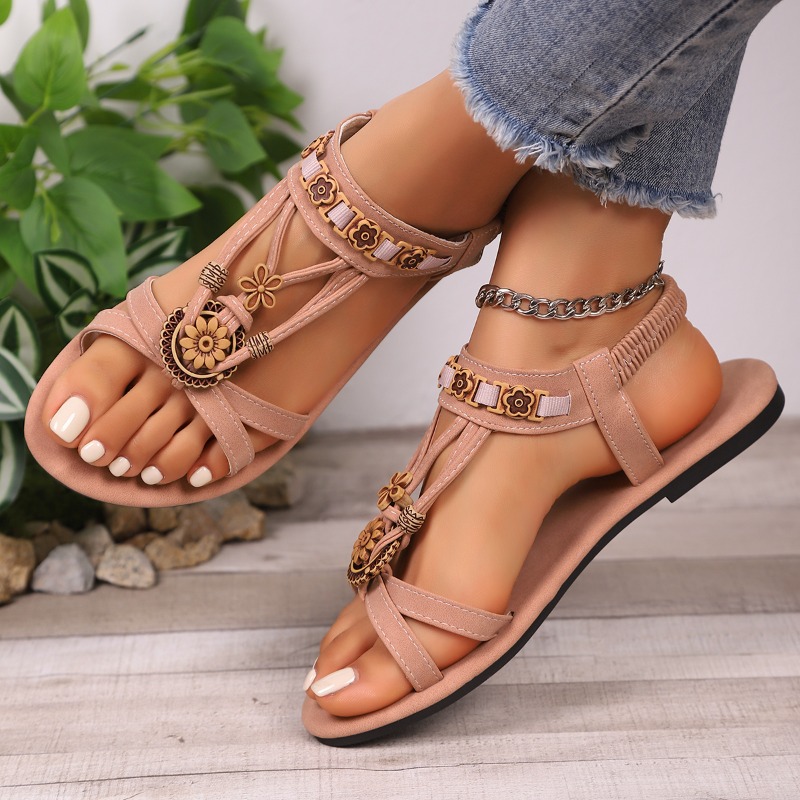 Sandálias étnicas vintage com  - Ethnic Boho Fashion avaliação e preço