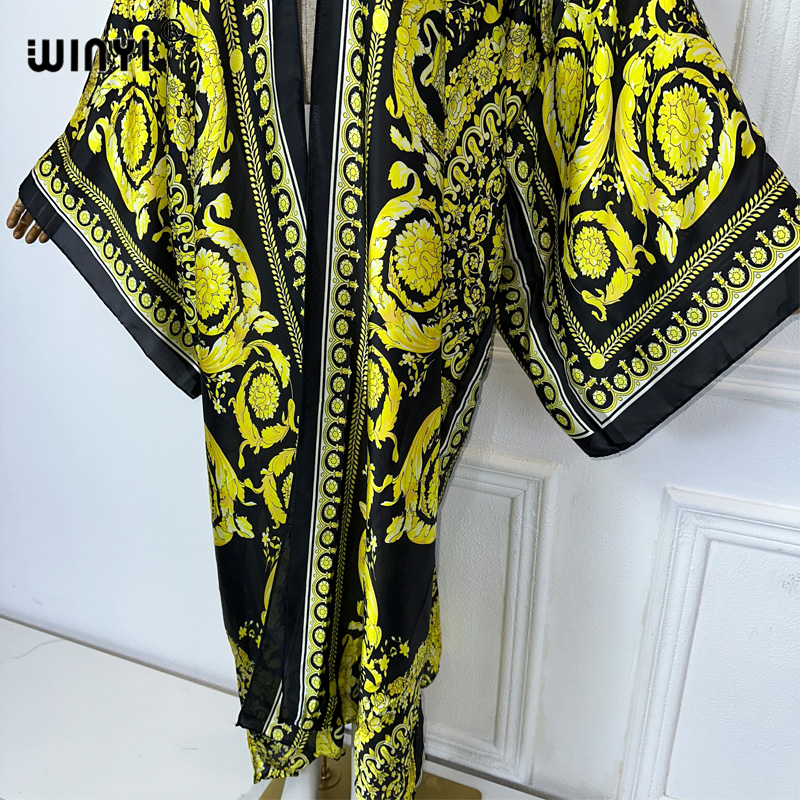 WINYI África Kimonos com Estam - Kaftan Women Boho avaliação e preço