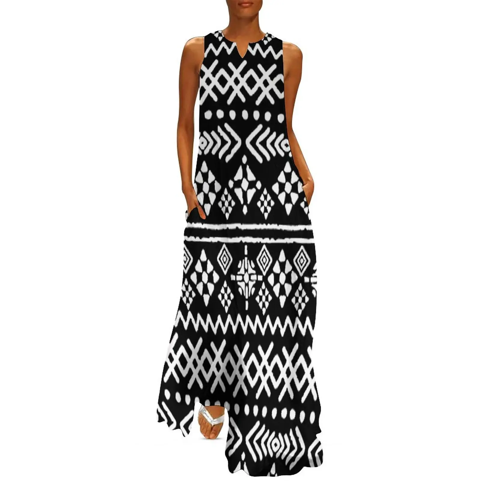 Vestido longo étnico vintage,  - Ethnic Boho Fashion avaliação e preço