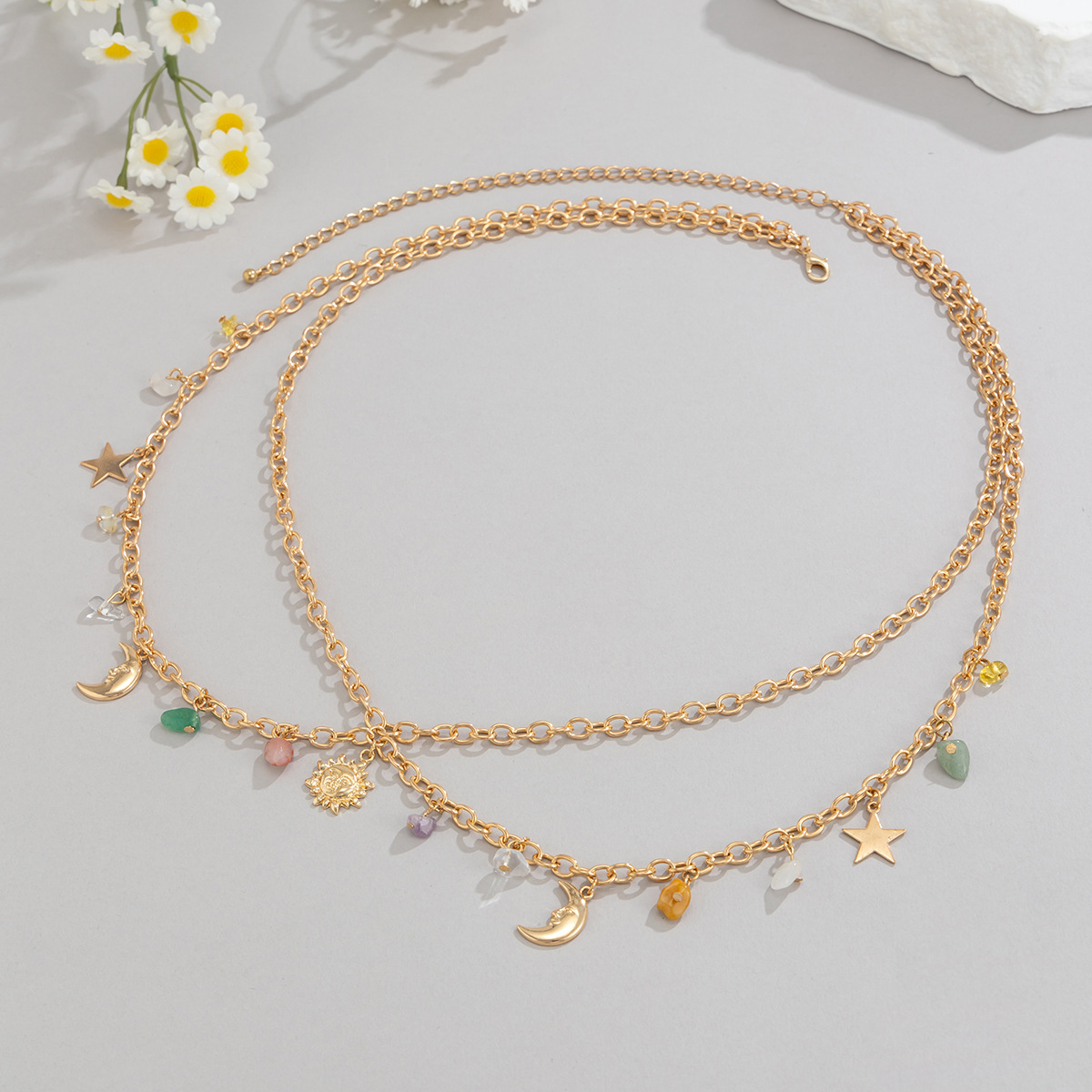 Boho estrela lua sol pingente  - Ethnic Boho Fashion avaliação e preço
