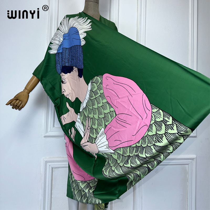 Winyi boho impressão quimono s - Kaftan Women Boho avaliação e preço