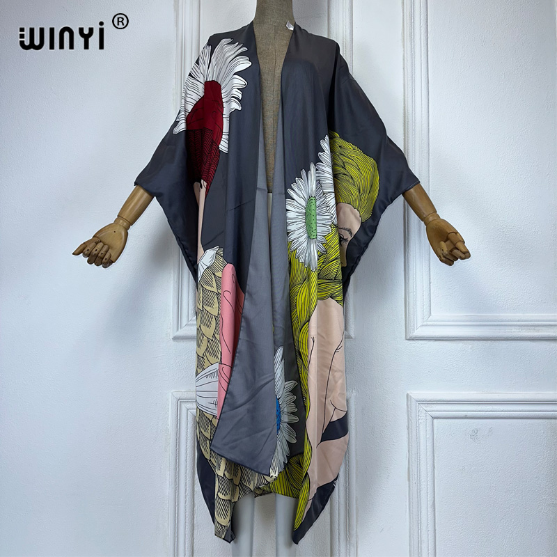 Winyi boho impressão quimono s - Kaftan Women Boho avaliação e preço