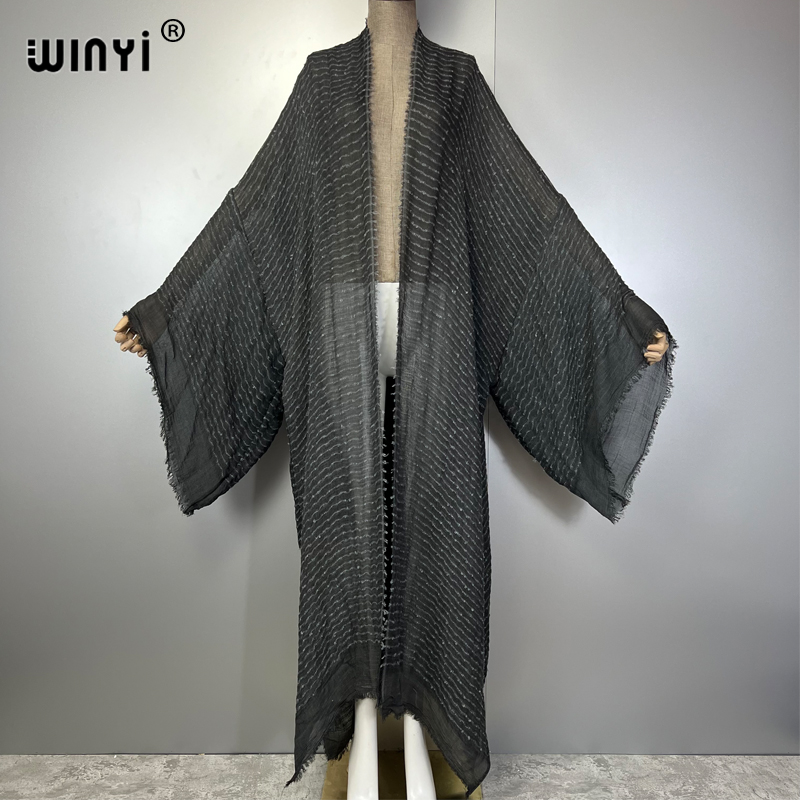 WINYI Kimono com Estampa Geomé - Kaftan Women Boho avaliação e preço