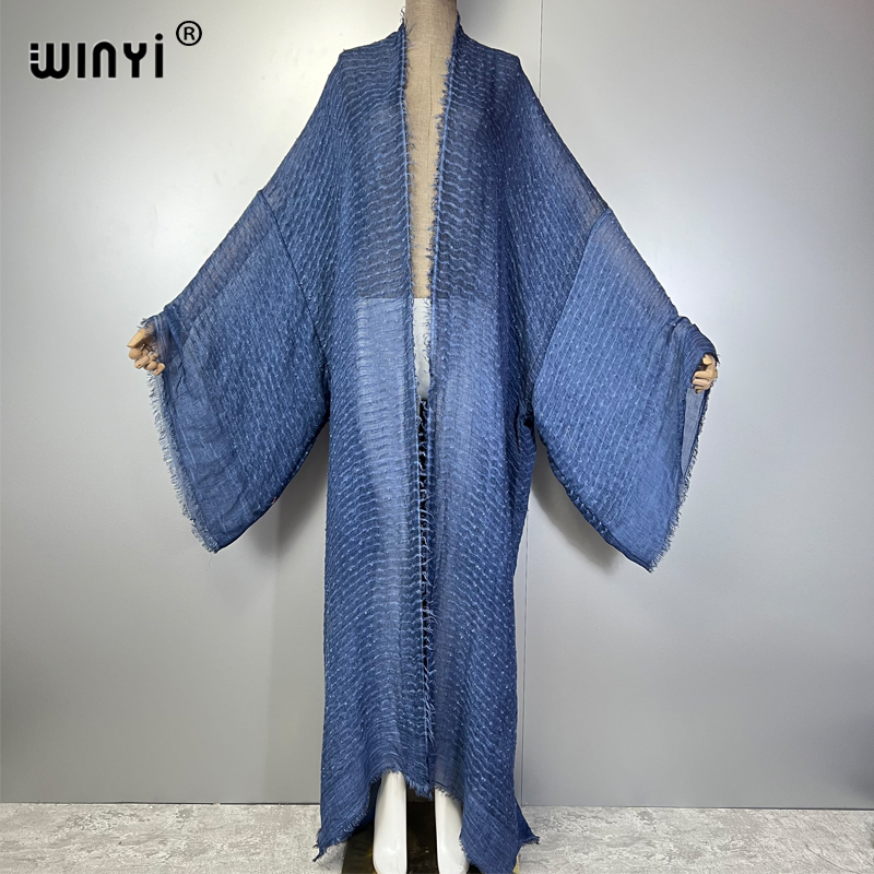 WINYI Kimono com Estampa Geomé - Kaftan Women Boho avaliação e preço