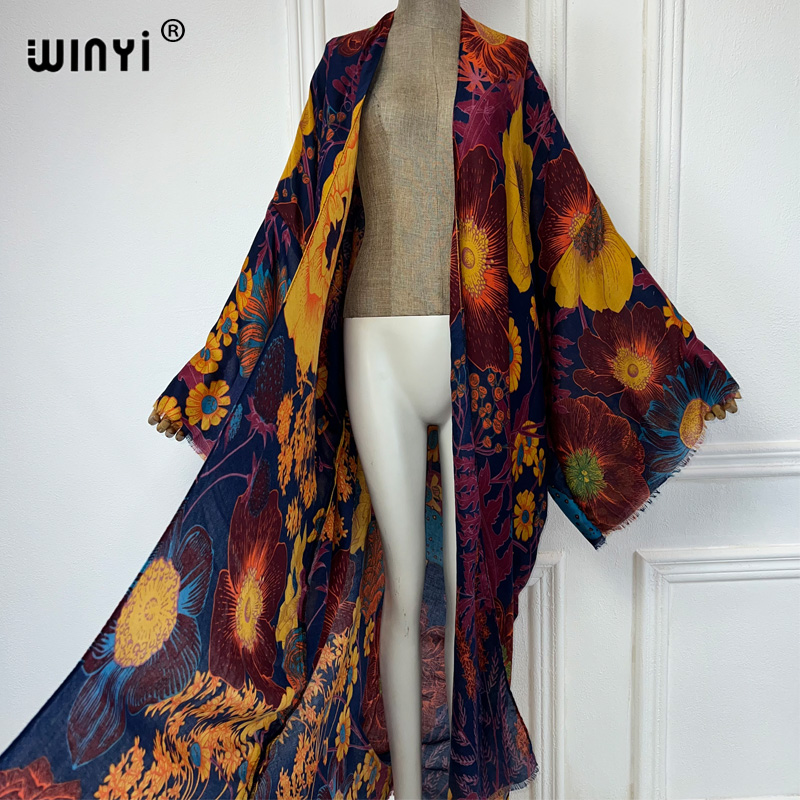 WINYI África Moda Verão Kimono - Kaftan Women Boho avaliação e preço