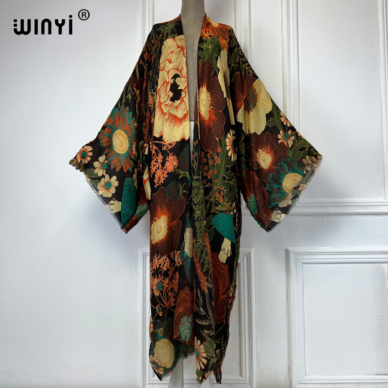 WINYI África Moda Verão Kimono - Kaftan Women Boho avaliação e preço