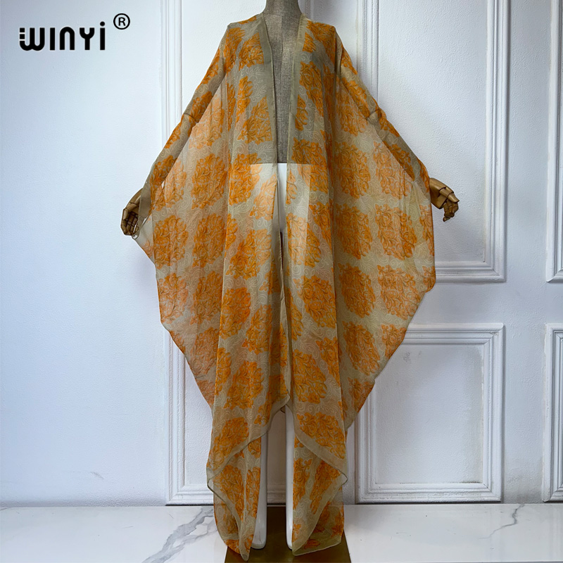 Winyi maxi quimono verão persp - Kaftan Women Boho avaliação e preço