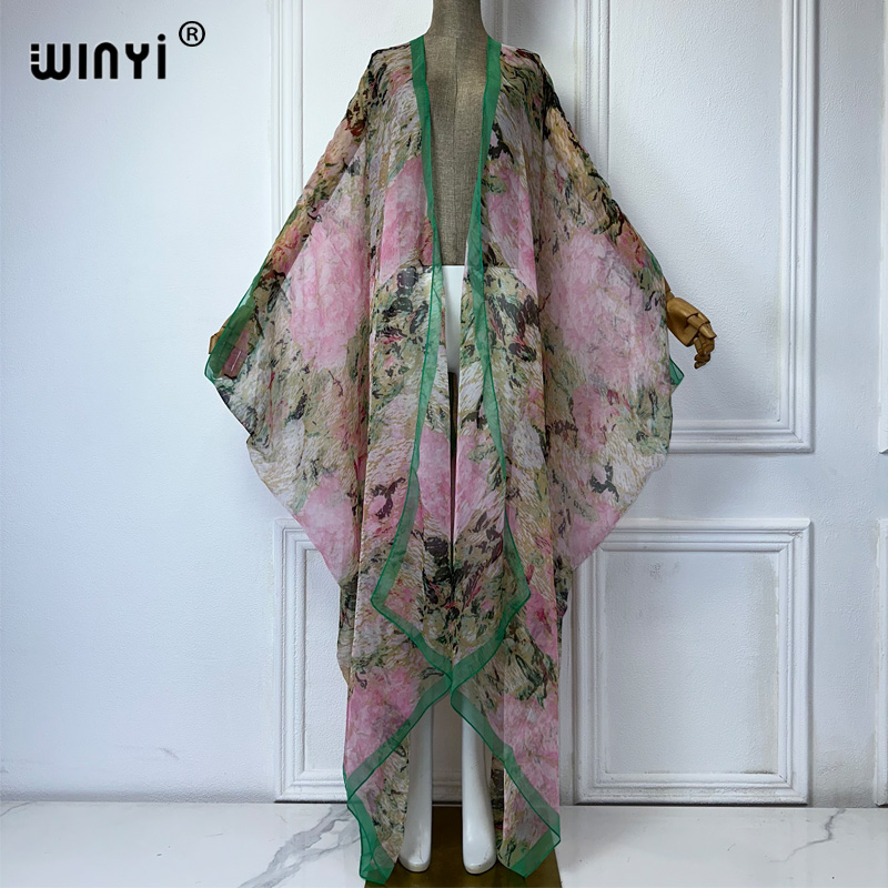 Winyi maxi quimono verão persp - Kaftan Women Boho avaliação e preço