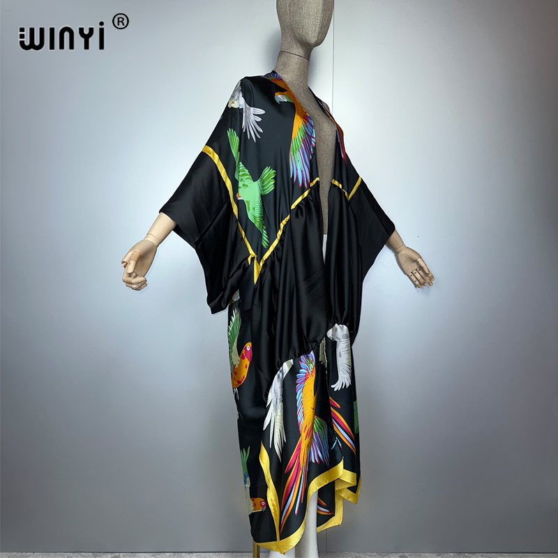 Winyi impressão boho quimono m - Kaftan Women Boho avaliação e preço