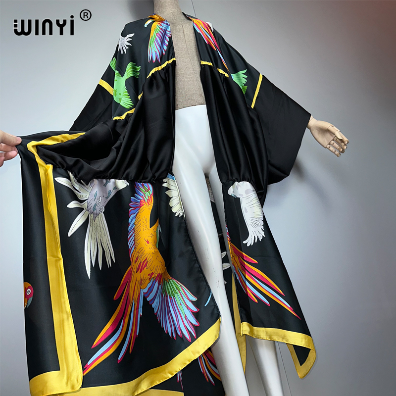 Winyi impressão boho quimono m - Kaftan Women Boho avaliação e preço