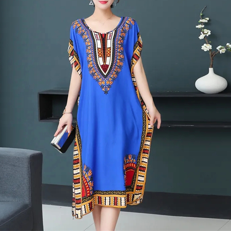 Casual elegante boêmio impress - Ethnic Boho Fashion avaliação e preço