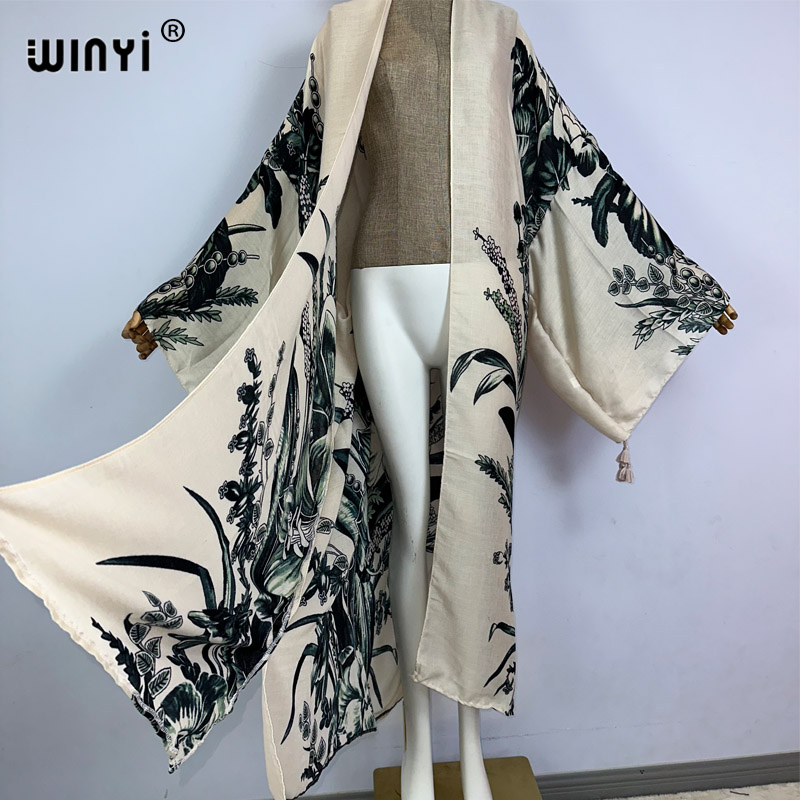 WINYI Kimono África Estampa Bo - Kaftan Women Boho avaliação e preço